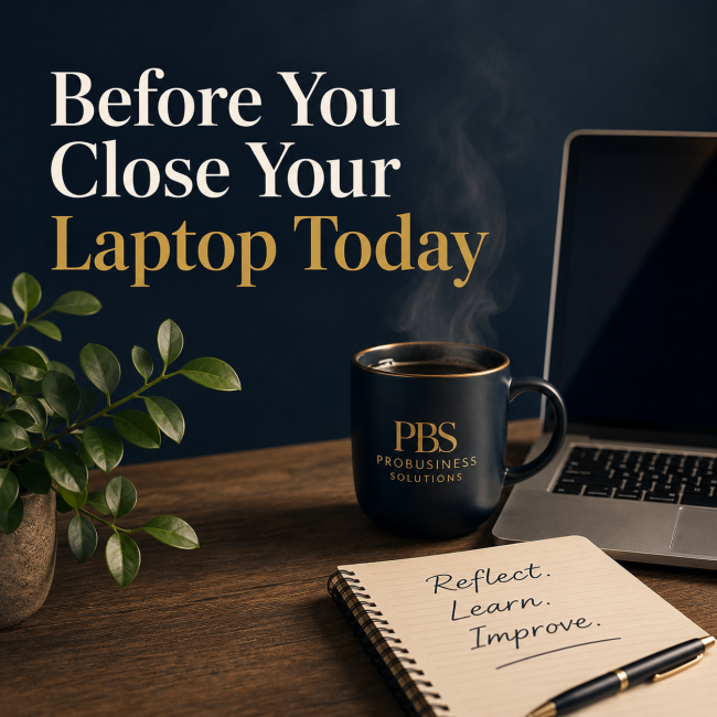 Before You Close Your Laptop Today…Ask Yourself These 5 Questions.