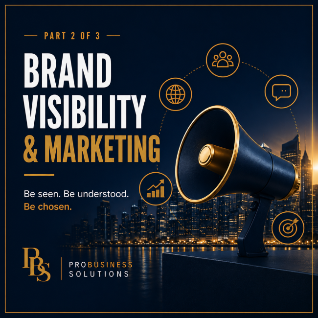 PART 2-Building a Better Business. Brand Visibility & Marketing: If People Don’t Know You Exist, They Can’t Choose You.