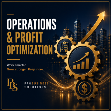 PART 3-Building a Better Business. Operations & Profit Optimization: Work Smarter, Grow Stronger.